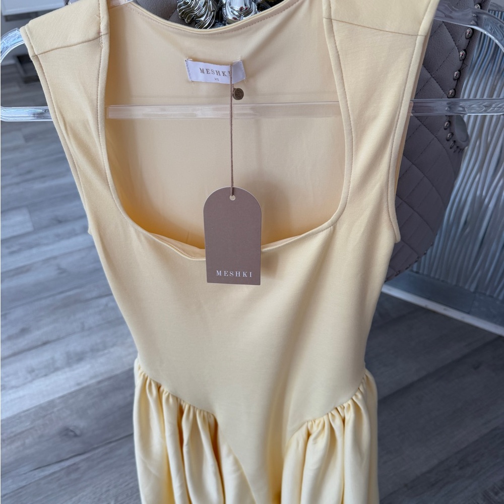 Meshki Yellow Mini Dress - Picture 2 of 4